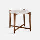 STORA Marble Coffee Table, Walnut Leg [Display x1]